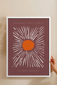 HOMEPACK Ahşap Çerçeveli Tablo Çerçeveli Poster Sanatsal Modern Duvar Dekoru FLOWER-11
