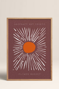 HOMEPACK Ahşap Çerçeveli Tablo Çerçeveli Poster Sanatsal Modern Duvar Dekoru FLOWER-11