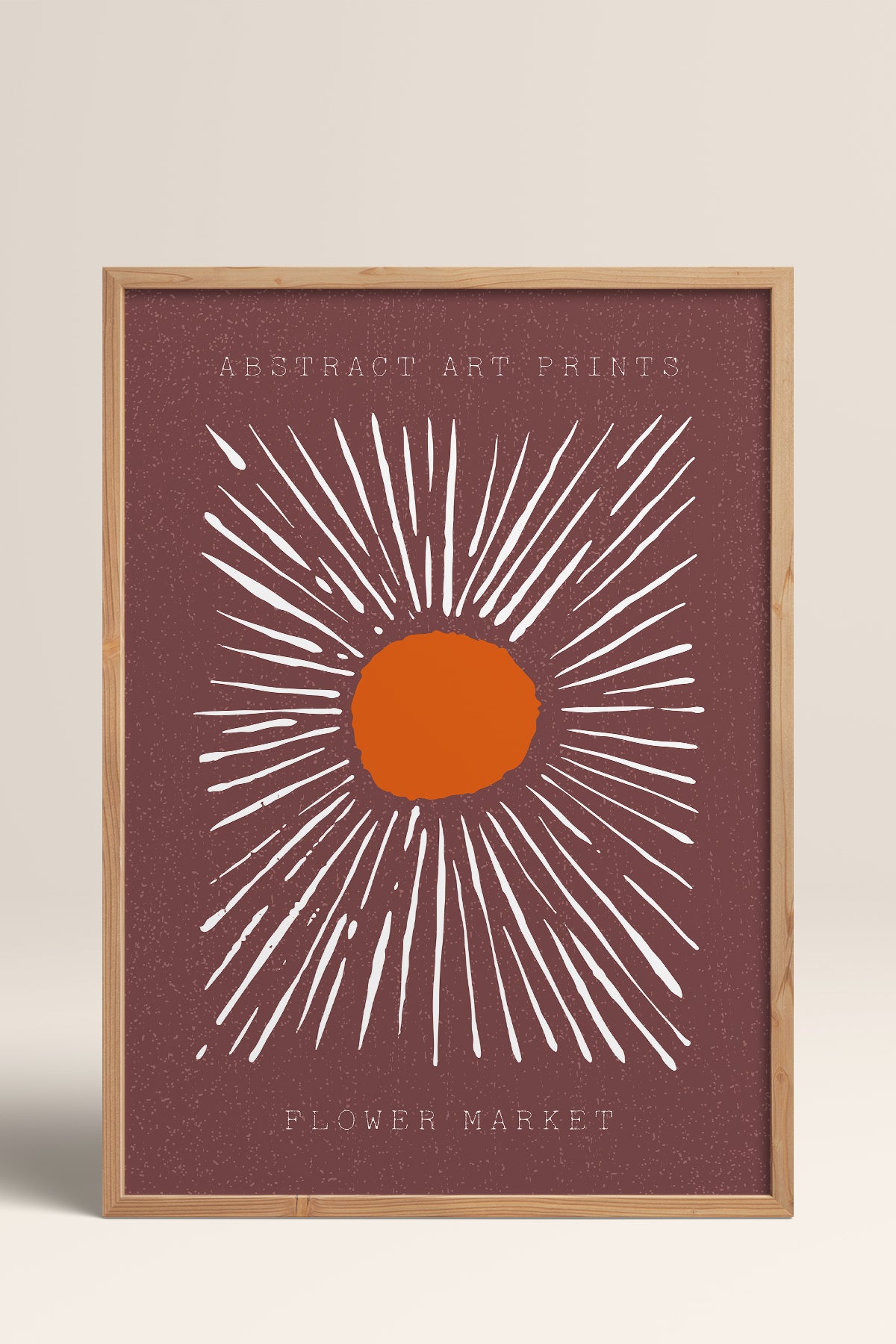 HOMEPACK Ahşap Çerçeveli Tablo Çerçeveli Poster Sanatsal Modern Duvar Dekoru FLOWER-11