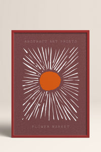 HOMEPACK Ahşap Çerçeveli Tablo Çerçeveli Poster Sanatsal Modern Duvar Dekoru FLOWER-11