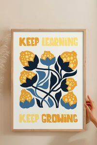 HOMEPACK Ahşap Çerçeveli Tablo Çerçeveli Poster Sanatsal Modern Duvar Dekoru FLOWER-115
