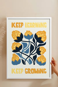 HOMEPACK Ahşap Çerçeveli Tablo Çerçeveli Poster Sanatsal Modern Duvar Dekoru FLOWER-115
