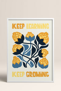 HOMEPACK Ahşap Çerçeveli Tablo Çerçeveli Poster Sanatsal Modern Duvar Dekoru FLOWER-115