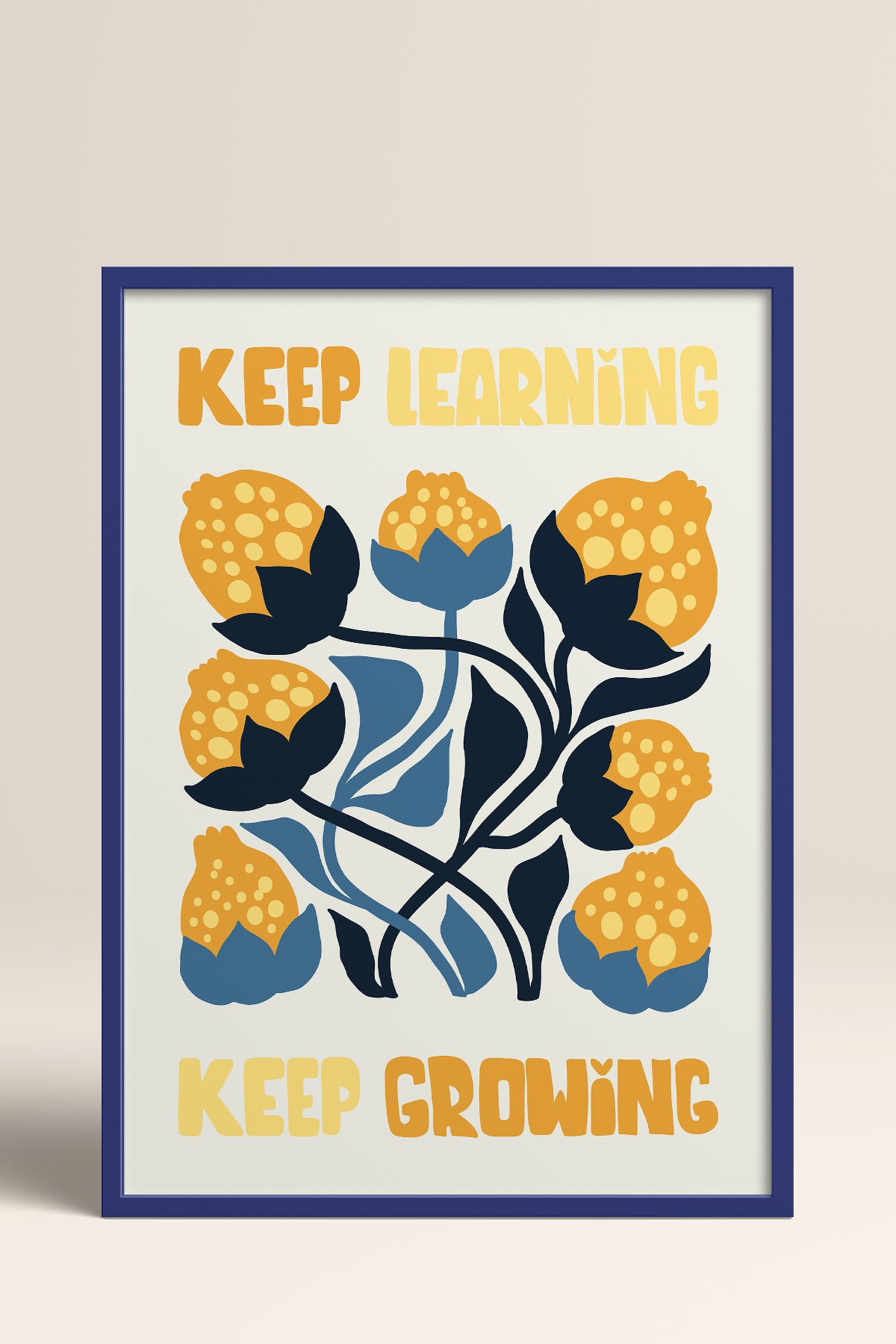 HOMEPACK Ahşap Çerçeveli Tablo Çerçeveli Poster Sanatsal Modern Duvar Dekoru FLOWER-115