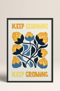 HOMEPACK Ahşap Çerçeveli Tablo Çerçeveli Poster Sanatsal Modern Duvar Dekoru FLOWER-115