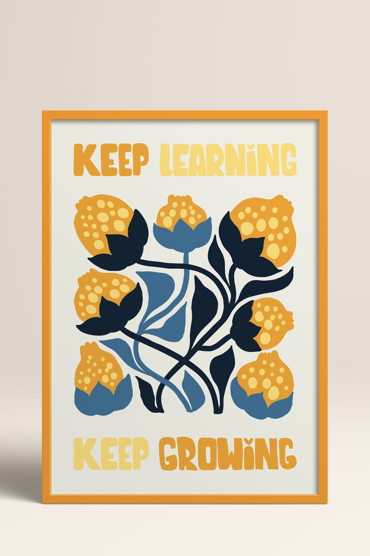 HOMEPACK Ahşap Çerçeveli Tablo Çerçeveli Poster Sanatsal Modern Duvar Dekoru FLOWER-115
