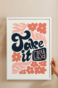 HOMEPACK Ahşap Çerçeveli Tablo Çerçeveli Poster Sanatsal Modern Duvar Dekoru FLOWER-116