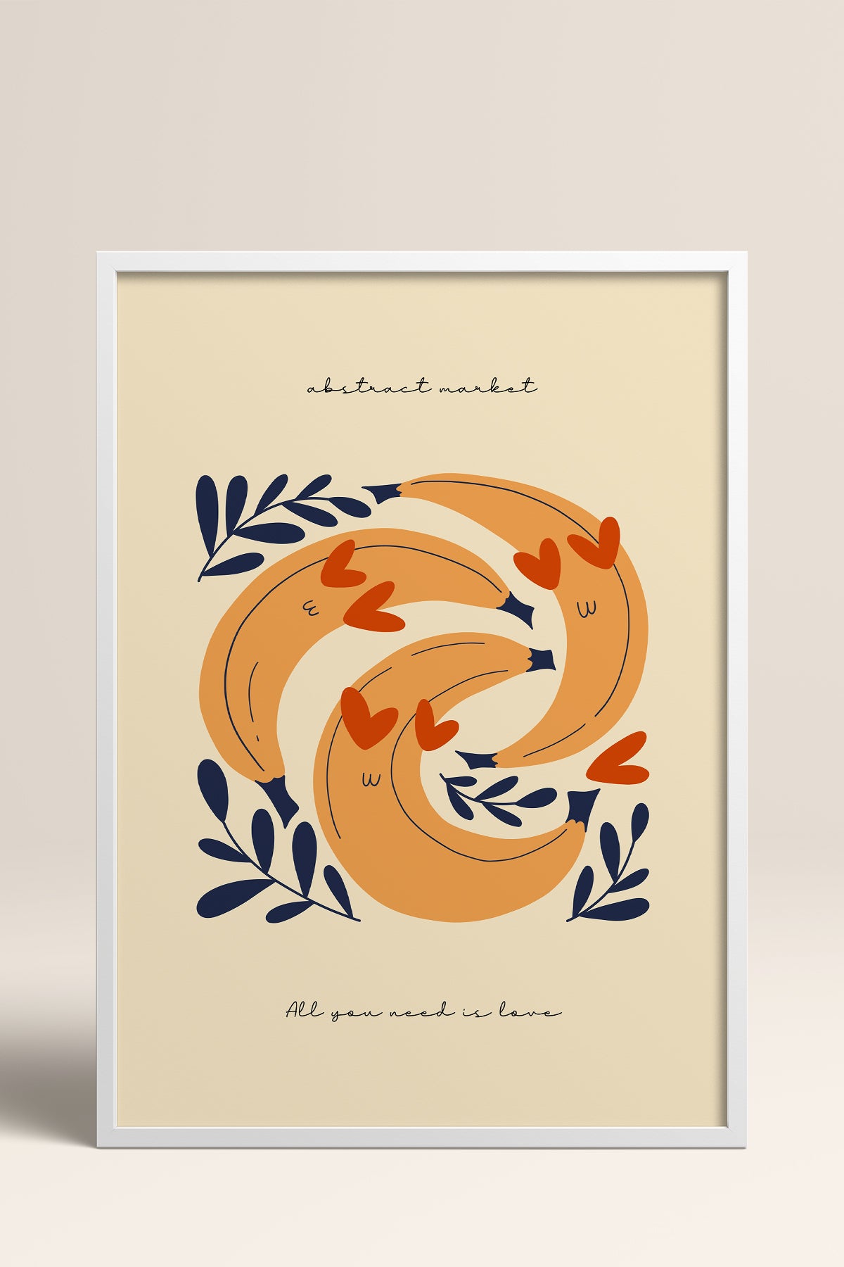 HOMEPACK Ahşap Çerçeveli Tablo Çerçeveli Poster Sanatsal Modern Duvar Dekoru FLOWER-121