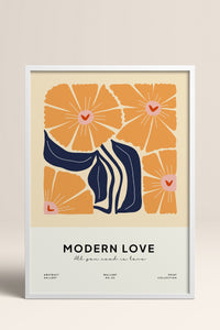 HOMEPACK Ahşap Çerçeveli Tablo Çerçeveli Poster Sanatsal Modern Duvar Dekoru FLOWER-127