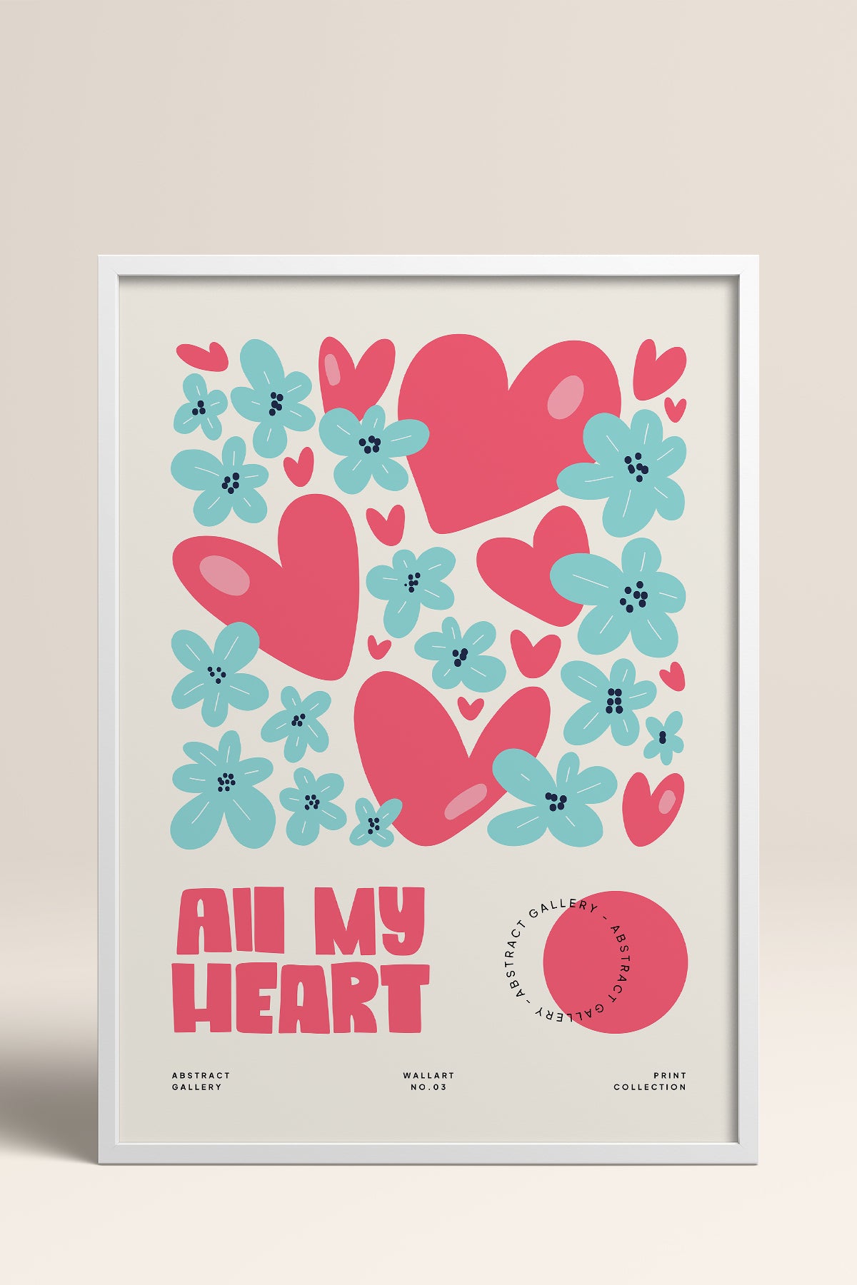 HOMEPACK Ahşap Çerçeveli Tablo Çerçeveli Poster Sanatsal Modern Duvar Dekoru FLOWER-129