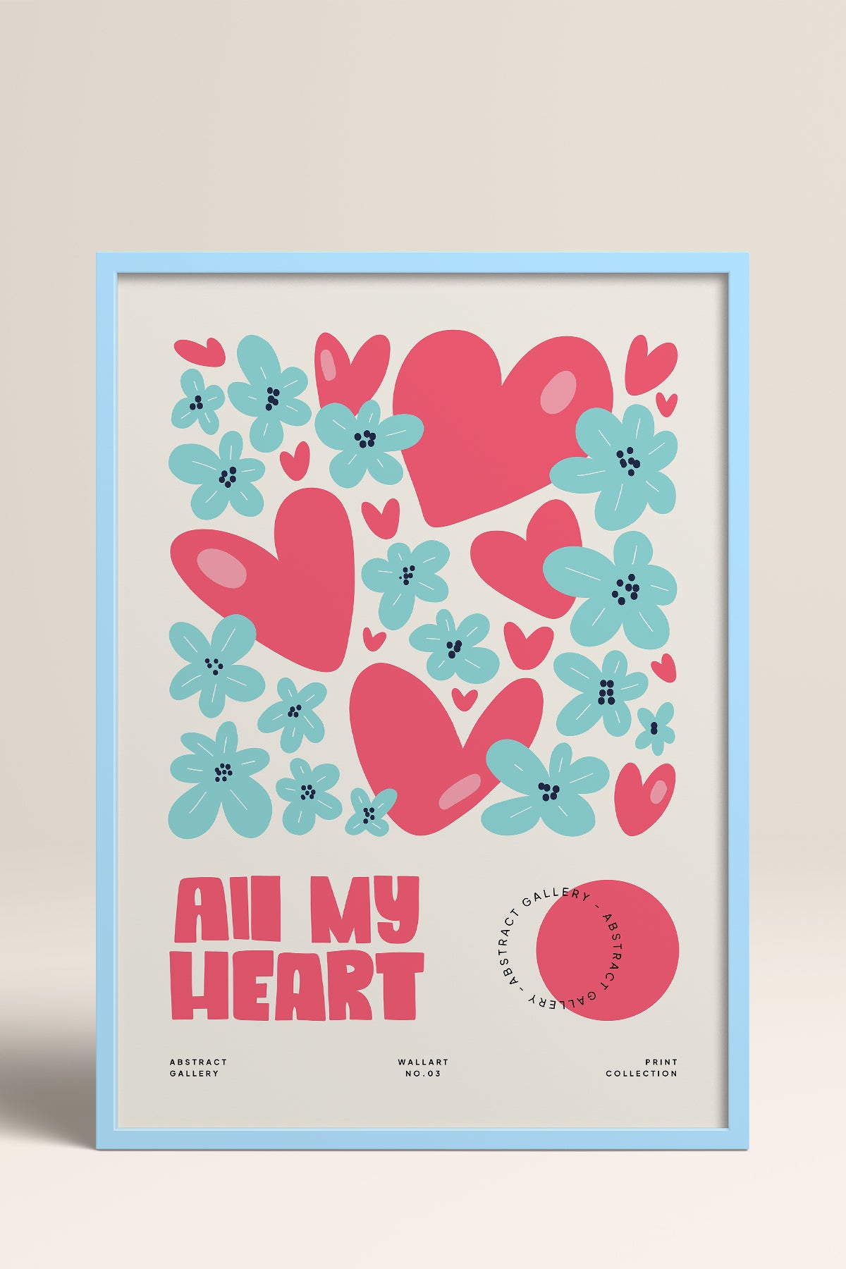 HOMEPACK Ahşap Çerçeveli Tablo Çerçeveli Poster Sanatsal Modern Duvar Dekoru FLOWER-129