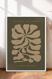 HOMEPACK Ahşap Çerçeveli Tablo Çerçeveli Poster Sanatsal Modern Duvar Dekoru FLOWER-13