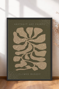 HOMEPACK Ahşap Çerçeveli Tablo Çerçeveli Poster Sanatsal Modern Duvar Dekoru FLOWER-13
