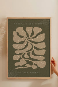 HOMEPACK Ahşap Çerçeveli Tablo Çerçeveli Poster Sanatsal Modern Duvar Dekoru FLOWER-13