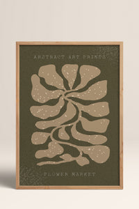HOMEPACK Ahşap Çerçeveli Tablo Çerçeveli Poster Sanatsal Modern Duvar Dekoru FLOWER-13