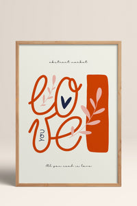 HOMEPACK Ahşap Çerçeveli Tablo Çerçeveli Poster Sanatsal Modern Duvar Dekoru FLOWER-130