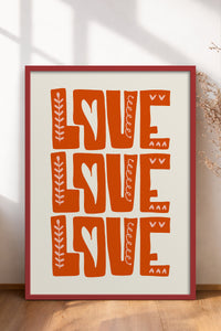 HOMEPACK Ahşap Çerçeveli Tablo Çerçeveli Poster Sanatsal Modern Duvar Dekoru FLOWER-134