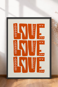 HOMEPACK Ahşap Çerçeveli Tablo Çerçeveli Poster Sanatsal Modern Duvar Dekoru FLOWER-134