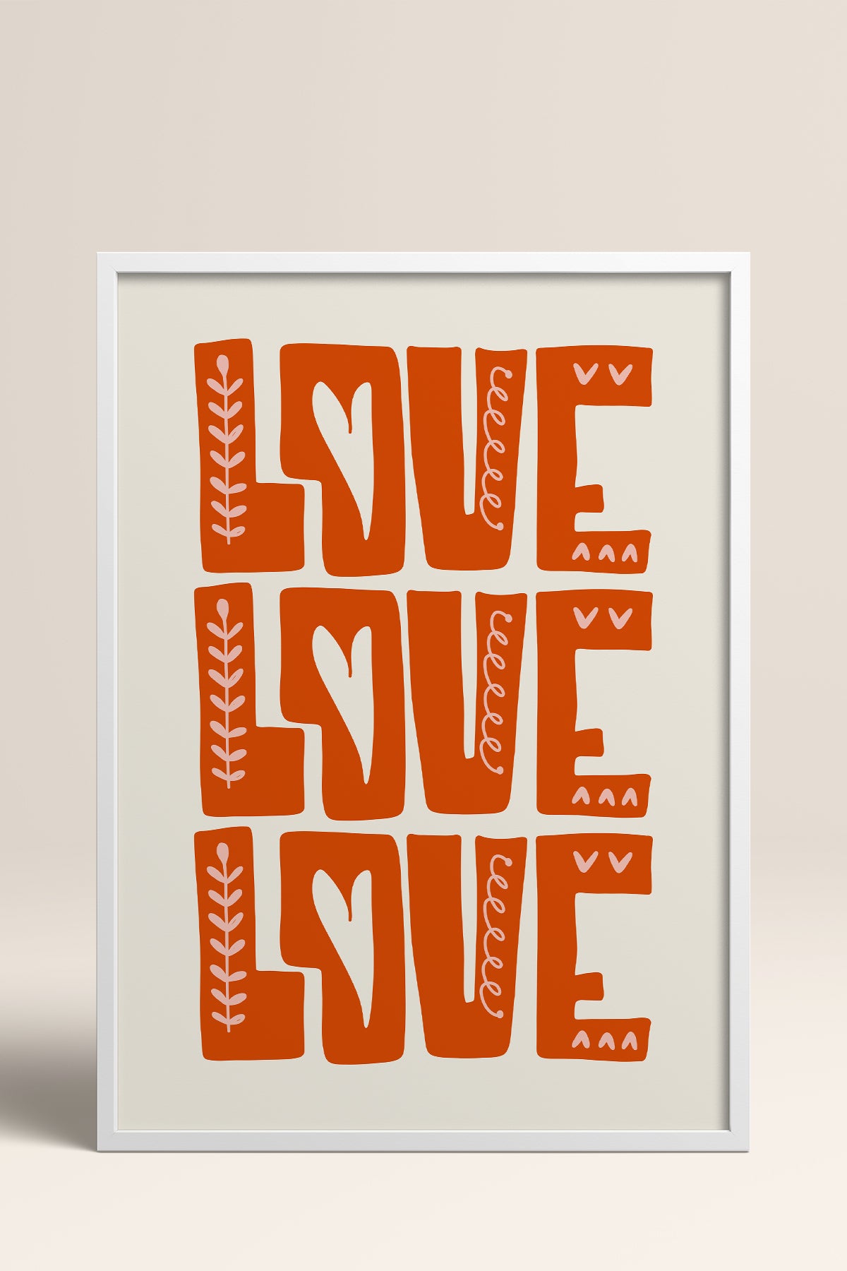 HOMEPACK Ahşap Çerçeveli Tablo Çerçeveli Poster Sanatsal Modern Duvar Dekoru FLOWER-134