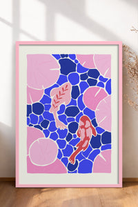 HOMEPACK Ahşap Çerçeveli Tablo Çerçeveli Poster Sanatsal Modern Duvar Dekoru FLOWER-139