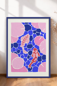 HOMEPACK Ahşap Çerçeveli Tablo Çerçeveli Poster Sanatsal Modern Duvar Dekoru FLOWER-139