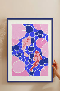 HOMEPACK Ahşap Çerçeveli Tablo Çerçeveli Poster Sanatsal Modern Duvar Dekoru FLOWER-139