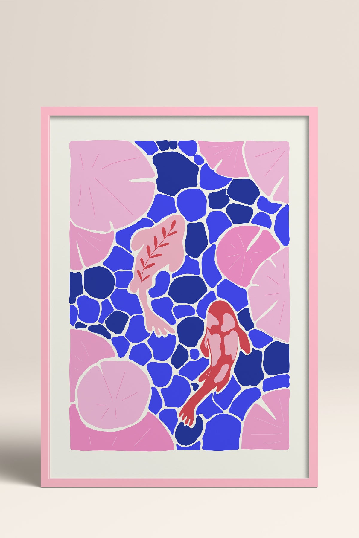 HOMEPACK Ahşap Çerçeveli Tablo Çerçeveli Poster Sanatsal Modern Duvar Dekoru FLOWER-139