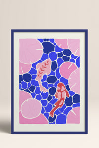 HOMEPACK Ahşap Çerçeveli Tablo Çerçeveli Poster Sanatsal Modern Duvar Dekoru FLOWER-139