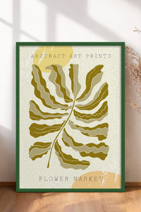 HOMEPACK Ahşap Çerçeveli Tablo Çerçeveli Poster Sanatsal Modern Duvar Dekoru FLOWER-14