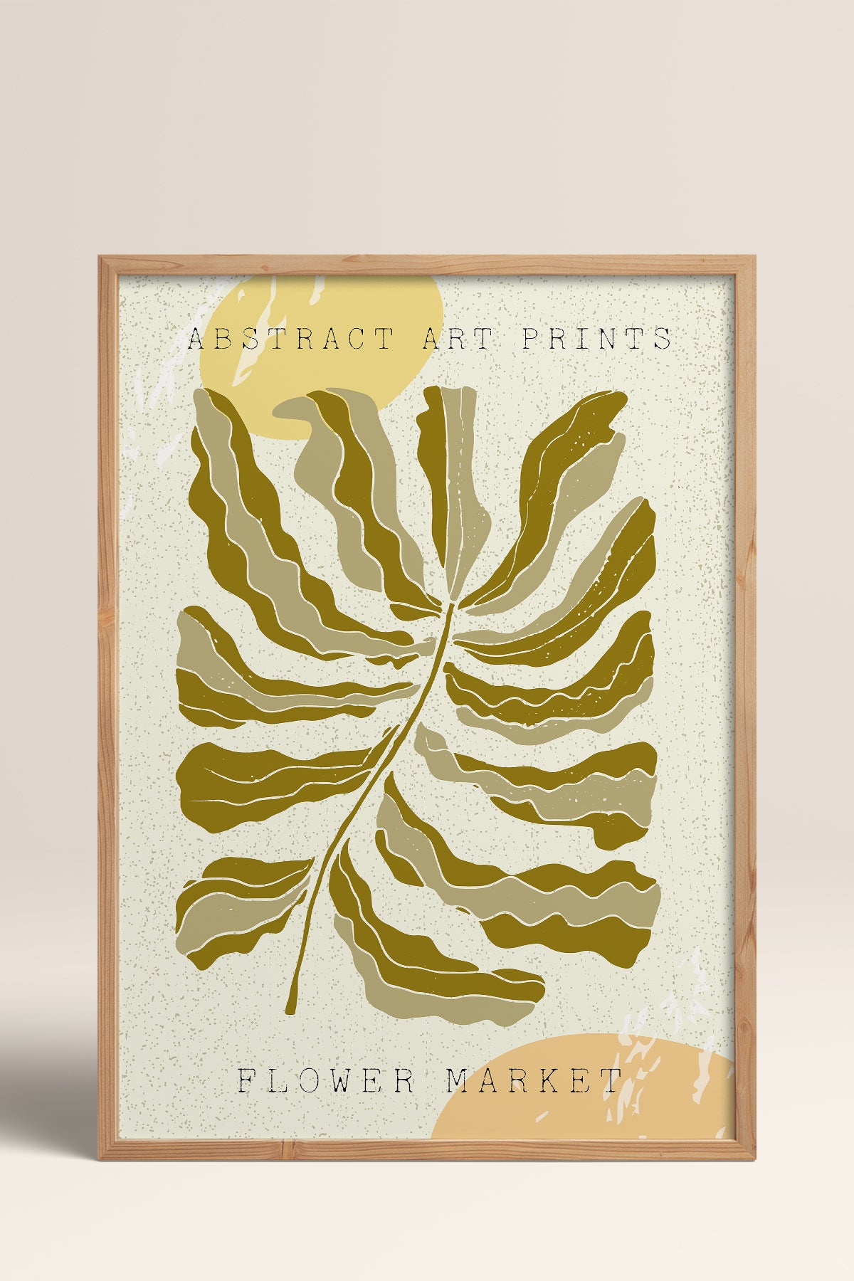 HOMEPACK Ahşap Çerçeveli Tablo Çerçeveli Poster Sanatsal Modern Duvar Dekoru FLOWER-14