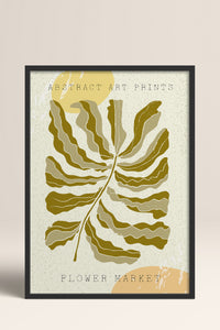 HOMEPACK Ahşap Çerçeveli Tablo Çerçeveli Poster Sanatsal Modern Duvar Dekoru FLOWER-14