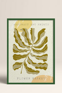 HOMEPACK Ahşap Çerçeveli Tablo Çerçeveli Poster Sanatsal Modern Duvar Dekoru FLOWER-14