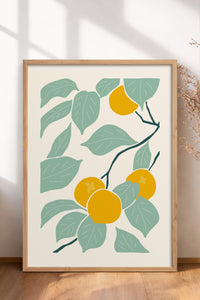 HOMEPACK Ahşap Çerçeveli Tablo Çerçeveli Poster Sanatsal Modern Duvar Dekoru FLOWER-140