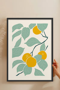 HOMEPACK Ahşap Çerçeveli Tablo Çerçeveli Poster Sanatsal Modern Duvar Dekoru FLOWER-140