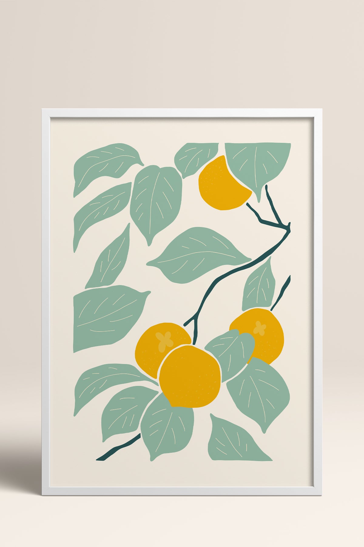 HOMEPACK Ahşap Çerçeveli Tablo Çerçeveli Poster Sanatsal Modern Duvar Dekoru FLOWER-140