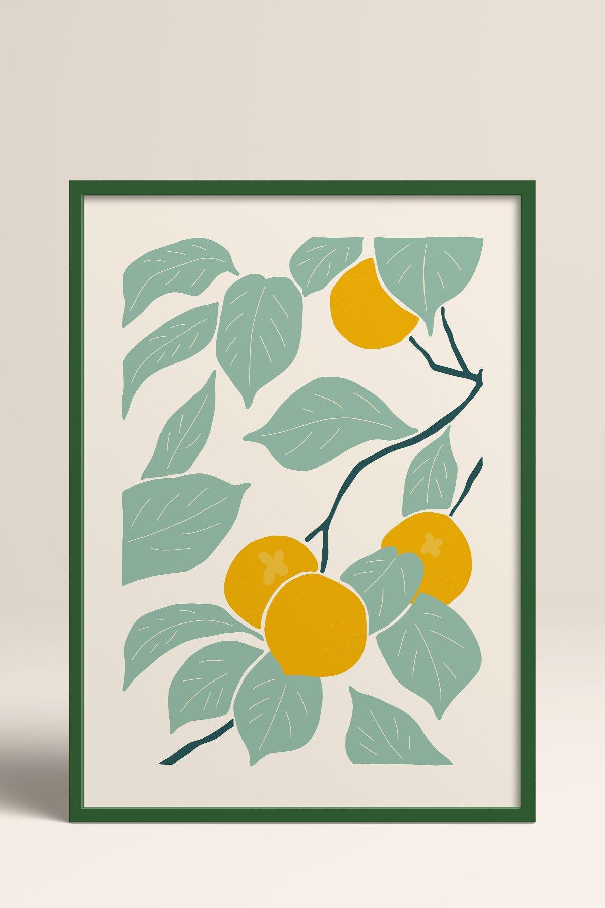 HOMEPACK Ahşap Çerçeveli Tablo Çerçeveli Poster Sanatsal Modern Duvar Dekoru FLOWER-140