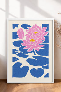 HOMEPACK Ahşap Çerçeveli Tablo Çerçeveli Poster Sanatsal Modern Duvar Dekoru FLOWER-141