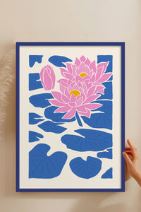 HOMEPACK Ahşap Çerçeveli Tablo Çerçeveli Poster Sanatsal Modern Duvar Dekoru FLOWER-141