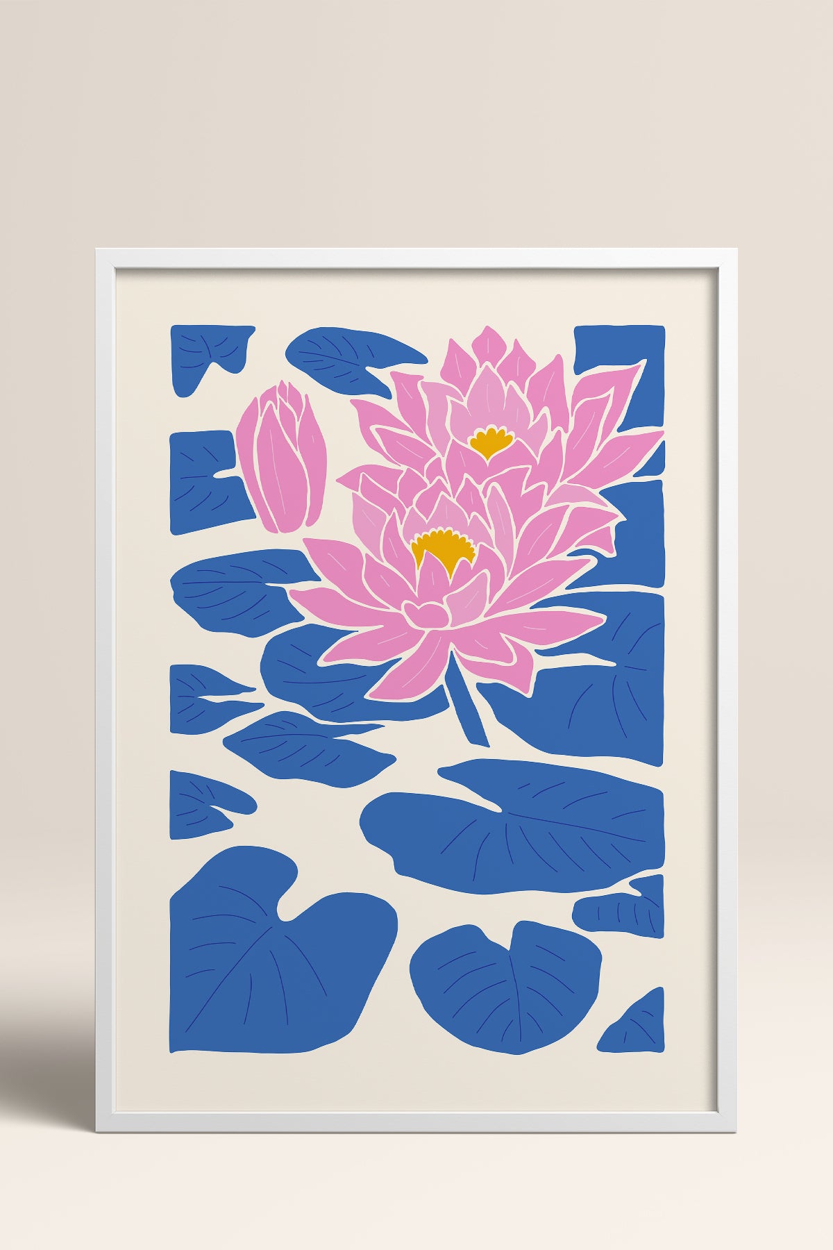 HOMEPACK Ahşap Çerçeveli Tablo Çerçeveli Poster Sanatsal Modern Duvar Dekoru FLOWER-141
