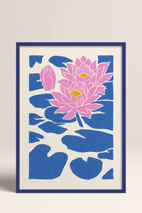 HOMEPACK Ahşap Çerçeveli Tablo Çerçeveli Poster Sanatsal Modern Duvar Dekoru FLOWER-141