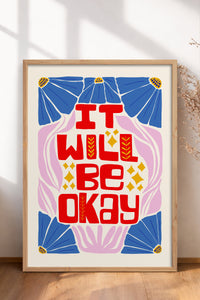 HOMEPACK Ahşap Çerçeveli Tablo Çerçeveli Poster Sanatsal Modern Duvar Dekoru FLOWER-142