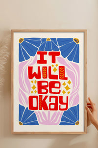 HOMEPACK Ahşap Çerçeveli Tablo Çerçeveli Poster Sanatsal Modern Duvar Dekoru FLOWER-142