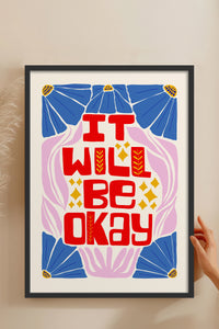 HOMEPACK Ahşap Çerçeveli Tablo Çerçeveli Poster Sanatsal Modern Duvar Dekoru FLOWER-142