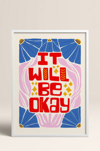 HOMEPACK Ahşap Çerçeveli Tablo Çerçeveli Poster Sanatsal Modern Duvar Dekoru FLOWER-142