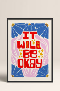 HOMEPACK Ahşap Çerçeveli Tablo Çerçeveli Poster Sanatsal Modern Duvar Dekoru FLOWER-142