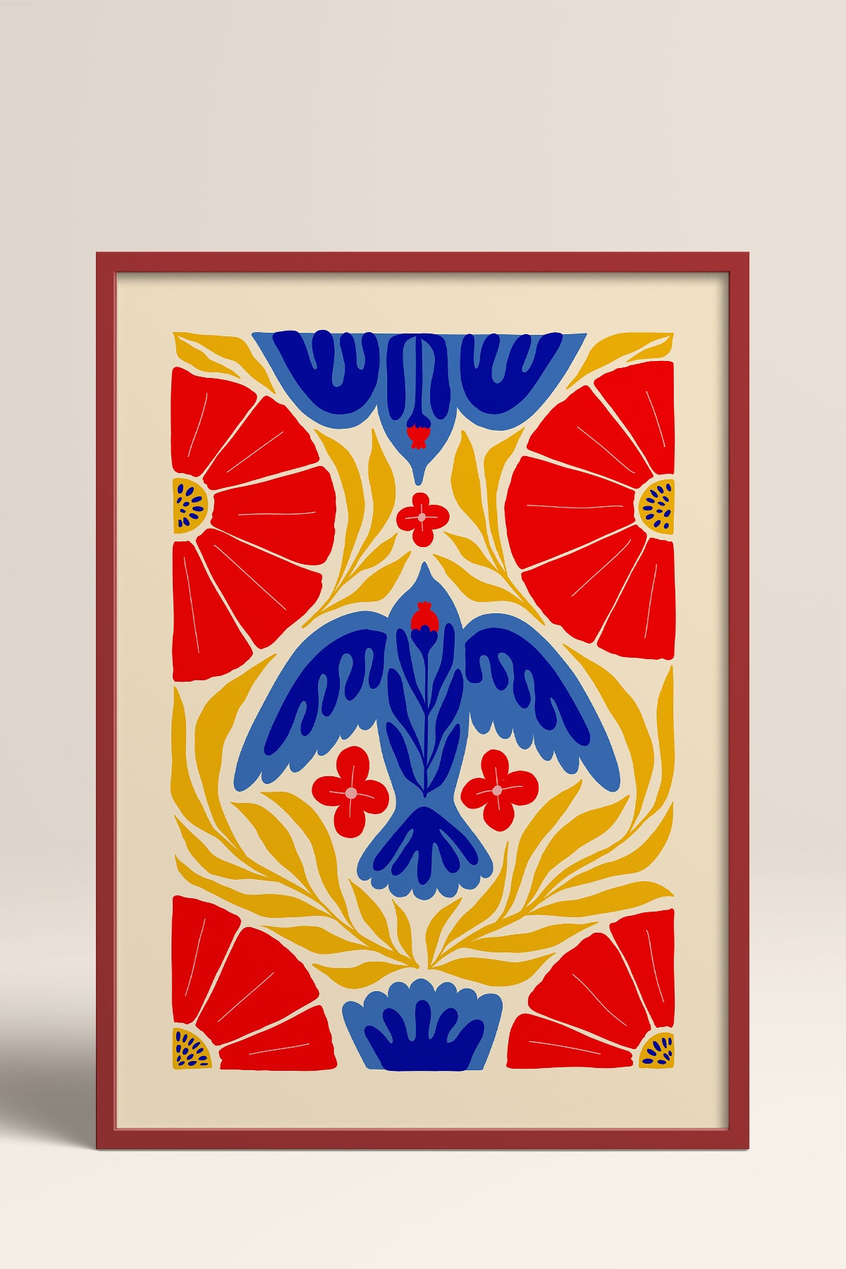 HOMEPACK Ahşap Çerçeveli Tablo Çerçeveli Poster Sanatsal Modern Duvar Dekoru FLOWER-143