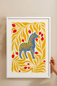 HOMEPACK Ahşap Çerçeveli Tablo Çerçeveli Poster Sanatsal Modern Duvar Dekoru FLOWER-144