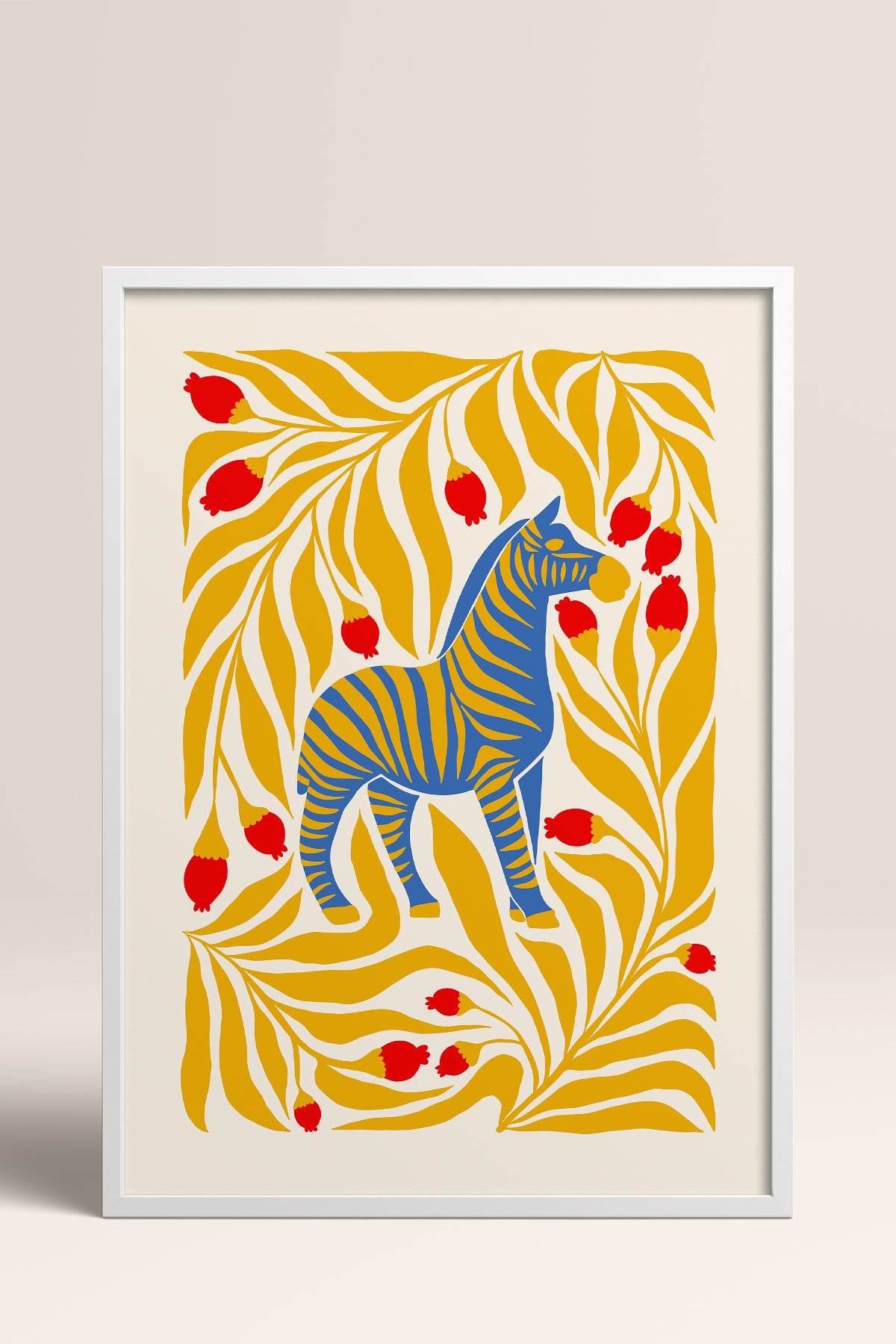 HOMEPACK Ahşap Çerçeveli Tablo Çerçeveli Poster Sanatsal Modern Duvar Dekoru FLOWER-144