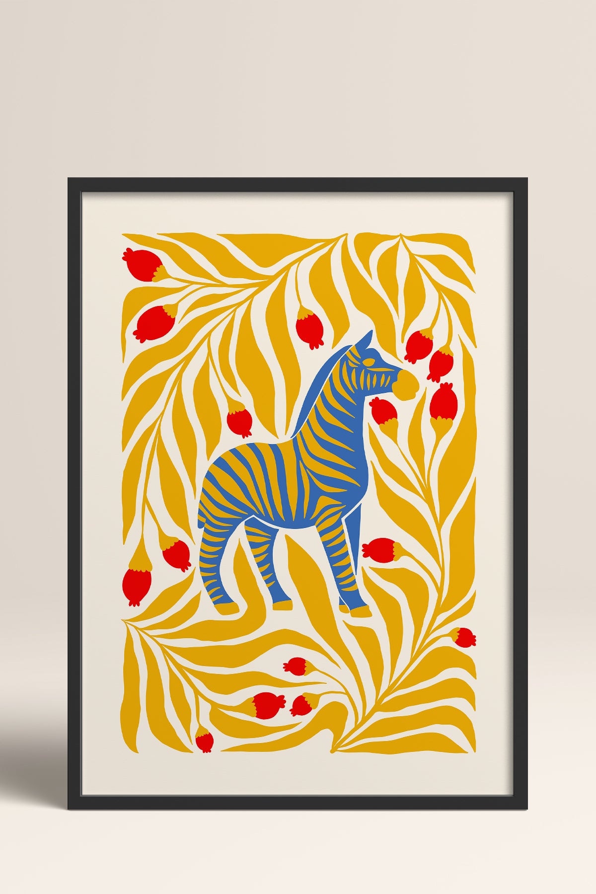 HOMEPACK Ahşap Çerçeveli Tablo Çerçeveli Poster Sanatsal Modern Duvar Dekoru FLOWER-144