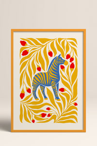 HOMEPACK Ahşap Çerçeveli Tablo Çerçeveli Poster Sanatsal Modern Duvar Dekoru FLOWER-144